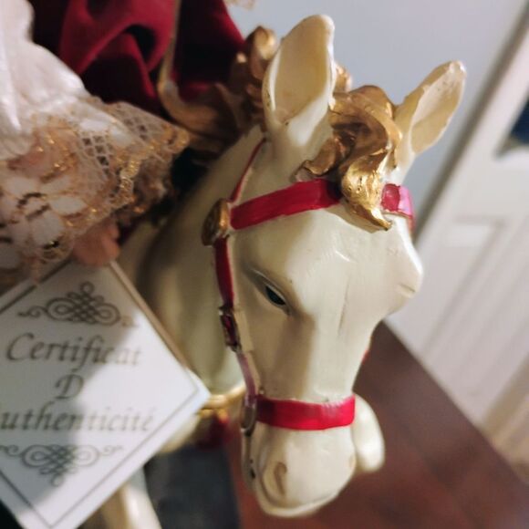 Collectors Choice Porcelain Doll On Carasel Horse - Picture 6 of 9